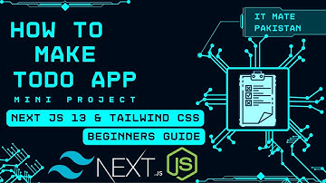 Todo app next.js 13 | Project todo app with next.js 13 and tailwind css