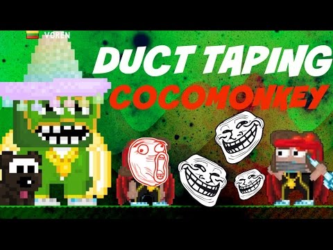 Growtopia | Duct taping Cocomonkey!
