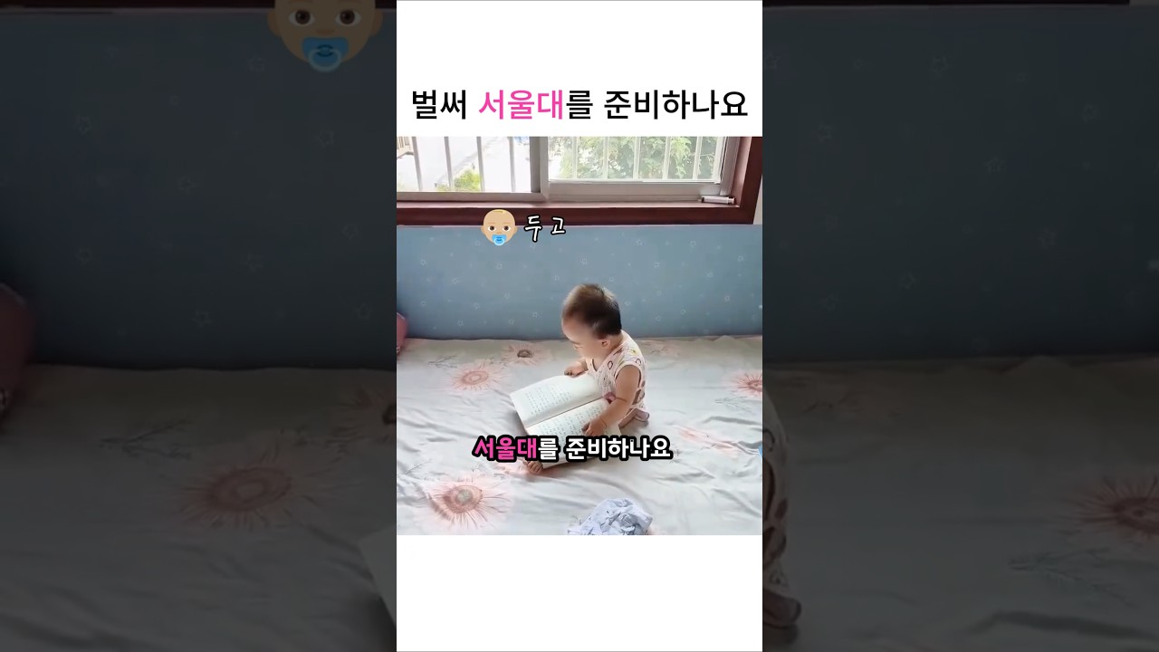 공부에 진심인 아기들의 반전