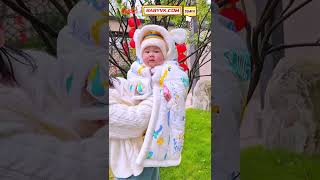 Baby Winter Fleece Hooded Cape Windproof & Super Warm For Outdoor Trips