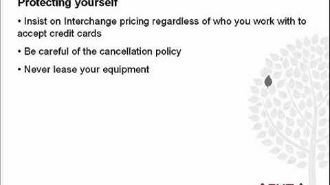 Merchant Services 101 - 15. Protecting yourself.flv