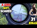 I Scared A GIRL And She Started Running in PUBG Mobile • (31 KILLS) • PUBGM (HINDI)