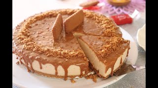 lotus cheesecake أطيب وأروع تشيز كيك لوتس باردة ممكن تعملوها بالجيلاتين أو بدونه