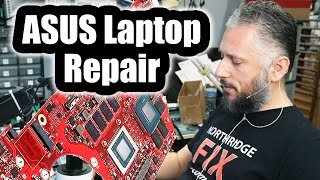 Asus ROG Gaming Laptop No power Repair - Meet Rufus the tweezer.