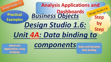 BusinessObject DesignStudio 1.6: Unit 4A:Practical:Creating Advanced applications using scripting
