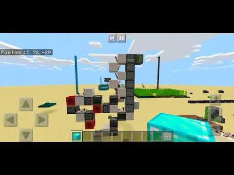 Lossless, Silent and 1 wide tileable Item Elevator Minecraft Bedrock edition