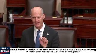 Rick Scott Blocks Aid Funding Bills—Jacky Rosen Fires Back