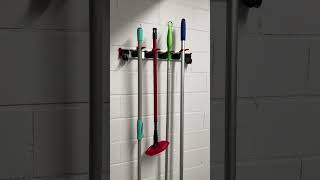 Ultimate laundry wall organization 👌: sweeper broom mop integration w/holder x4 #handyman #laundry Net Worth