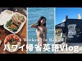 【英語vlog】弾丸ハワイ帰省してきたよ｜ビーチ・カフェ・移住トーク