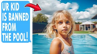 Karen Attacks Helpless Child For Swimming In Community Pool! Instantly Regrets It When Cops Show Up!