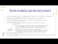 Dumb models can be very smart