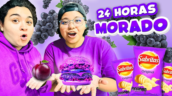 24 HORAS COMIENDO Y VIVIENDO MORADO 🟣 | Patho