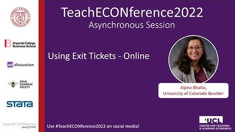 Using Exit Tickets - Online