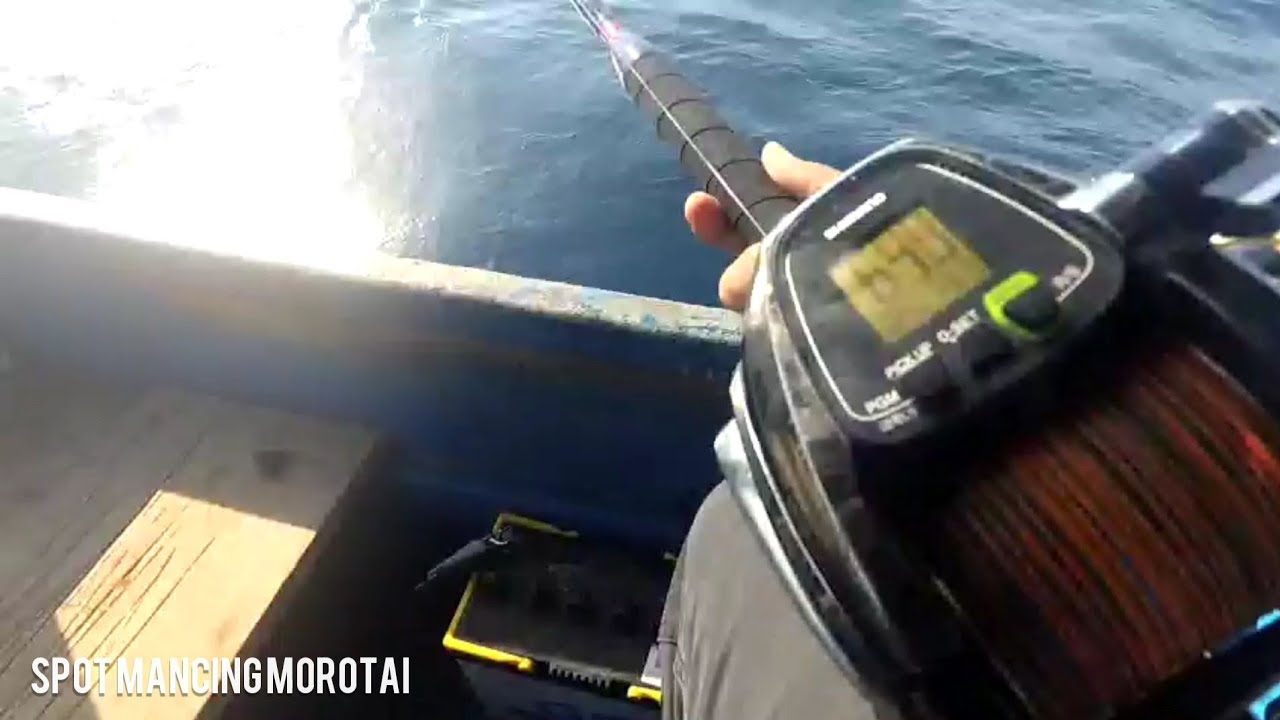 Trip jigging (review reel elektrik part 3) + strike rainbow runner & kerapu monster