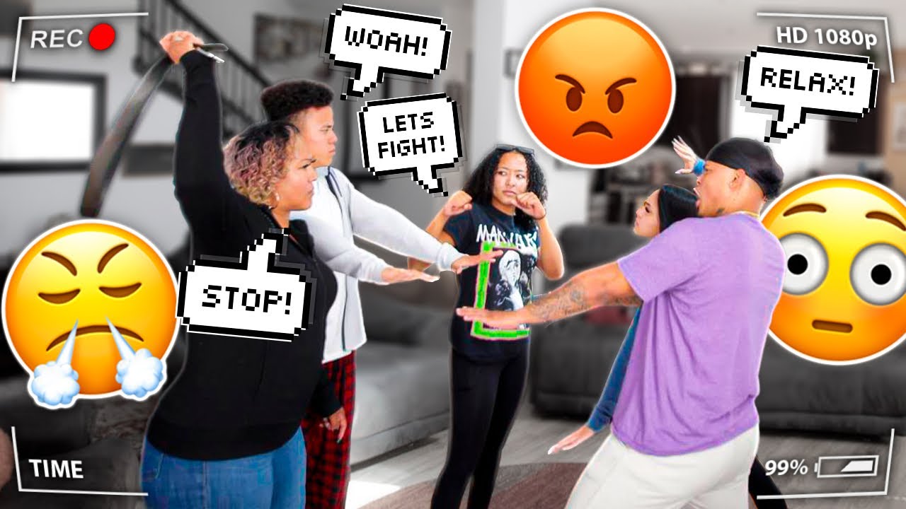 TYRAH & MOM & SACHI PRETEND TO FIGHT TO GET OLDER BROTHERS REACTION!