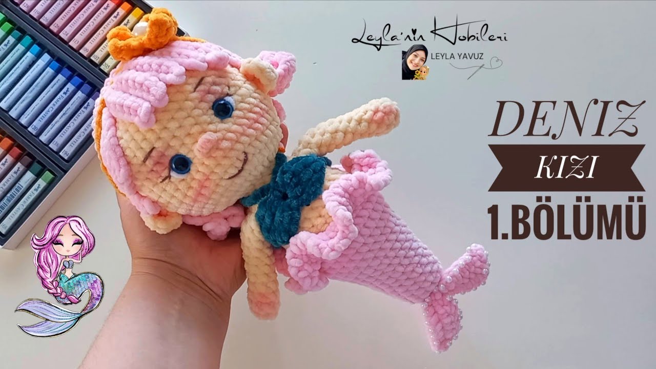 Amigurumi Deniz Kizi Parla 1.Bölümü Anlatımı 🧜‍♀️