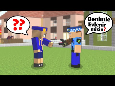 KEREM KOMİSER KIZ POLİSE EVLENME TEKLİFİ EDİYOR! 😱 - Minecraft