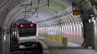 2025.11 中央本線/上越線配9745M E493系オク01編成+E233系0代トタ青665編成+P518編成【機器更新AT入場】