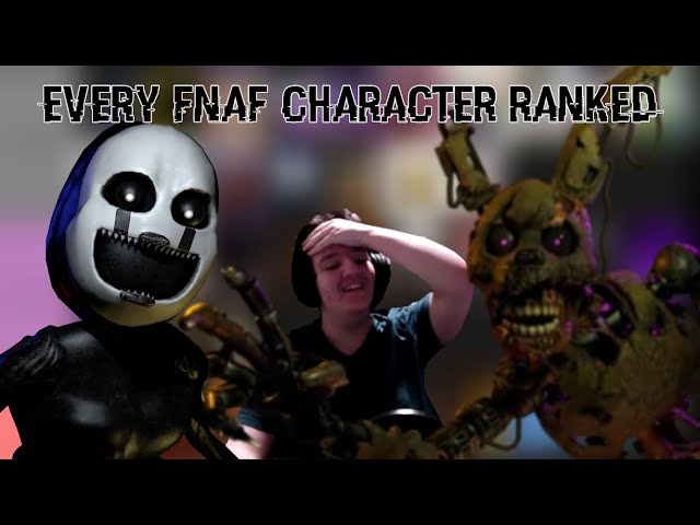 Ranking Every Single FNAF Animatronic is a nightmare. 