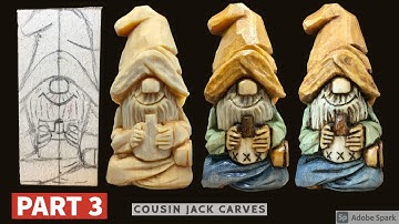 Carving A Hillbilly From Wood - Beginner Woodcarving Tutorial - Part 3