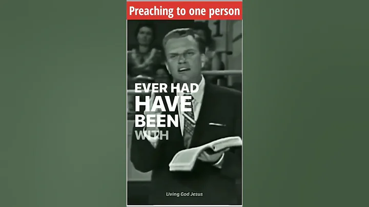 Preaching to one person ✝️ || Message by Billy graham   #shorts  #gospel #billygraham