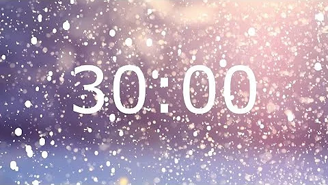 30 Minute Winter Timer with Relaxing Music and Alarm