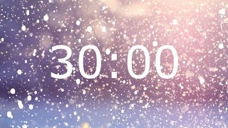 30 Minute Winter Timer with Relaxing Music and Alarm