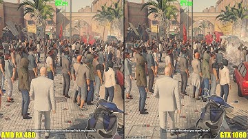 GTX 1060 Vs AMD RX 480 DX12 Hitman Marrakesh Frame Rate Comparison
