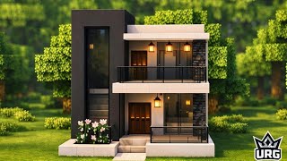 Minecraft Modern House Tutorial in 10 Minutes 🏡 | Easy Survival House Build