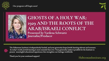 Ghosts of a Holy War: 1929 and the Roots of the Arab/Israeli Conflict