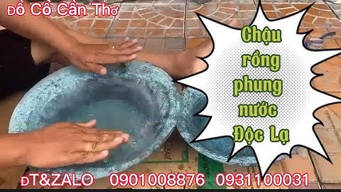 🔴🔴Chậu rồng phung nước nhà hội đồng xưa. Chậu đồng xưa #đồcổcầnthơ #cổvật #đồcổxưa #đồxưasưutầm