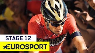Geraint Thomas Claims First British Alpe d’Huez Victory | Tour de France 2018 | Stage 12 Highlights