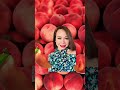 PEACH FRUIT WITH A LADY INSIDE| ASMR|MAGIC FRUIT #shorts #viral #trending #peach #satisfying