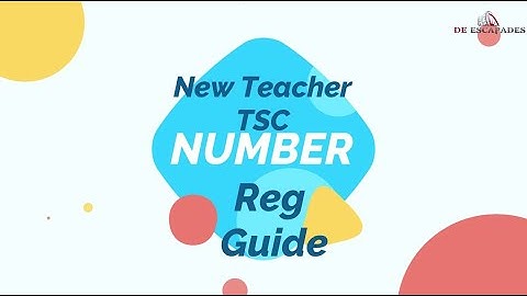 How to apply for TSC number guide