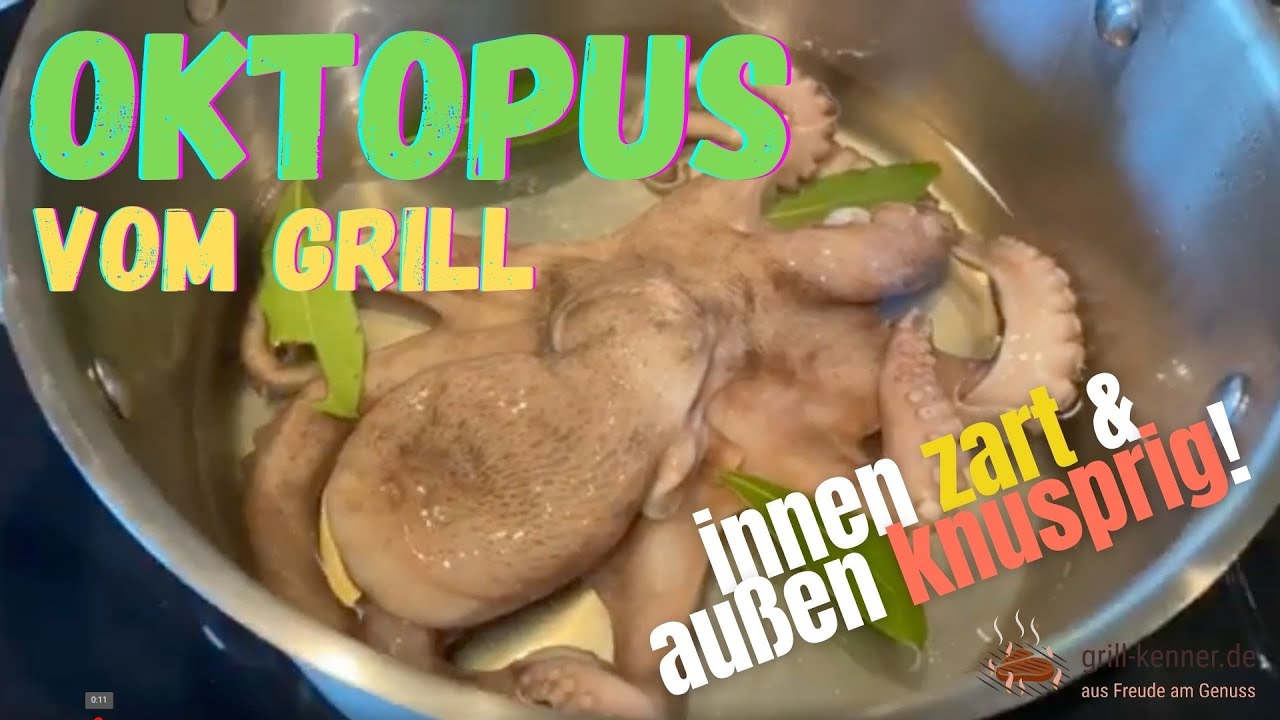 So gelingt´s: KRAKE VOM GRILL / Gegrillter Oktopus - innen ZART &amp; außen ...