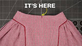 My favourite way to sew invisible zipper