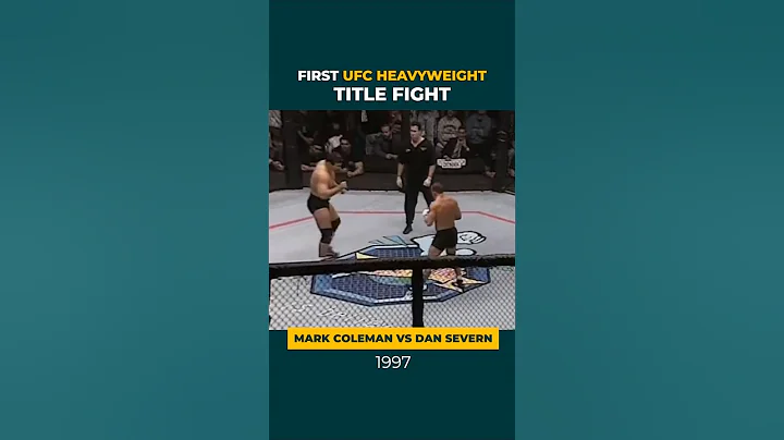 First UFC heavyweight title fight. Mark Coleman vs Dan Severn 1997