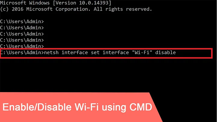 CMD : Enable / Disable Wi-Fi Windows 10/8/7 | NETVN