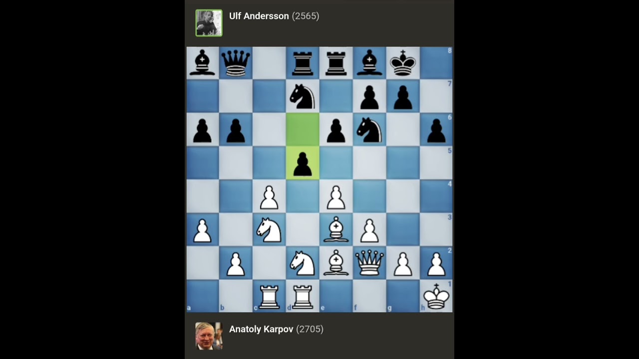 Anatoly Karpov vs Ulf Andersson || It Chess Match • Milan - Italy (1975)