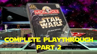 Star Wars: Monopoly (CD-ROM, 1997) - Longplay, Part 2: Player vs AI (Short Rules, No Commentary)