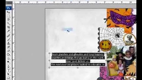 Digital Scrapbooking Tips and Tricks: How to hide the highlight on selected type in Photoshop