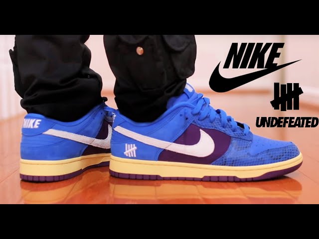 NIKE undftd dunk DUNK LOW x UNDEFEATED "5 ON IT REVIEW & ON FEET - YouTube