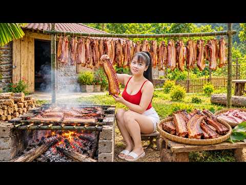 MAKING SMOKED PORK! - From Farm to the Village Market