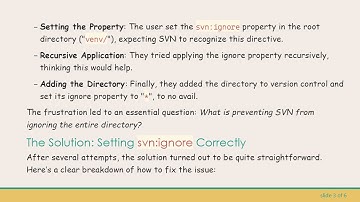 How to Properly Use svn:ignore to Exclude Directories in TortoiseSVN