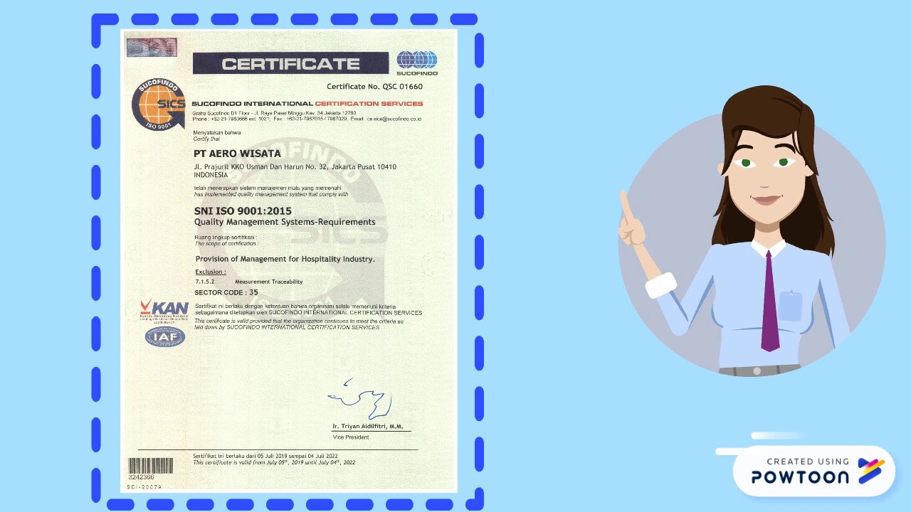 ISO: 9001 PT AEROWISATA GARUDA INDONESIA GROUP