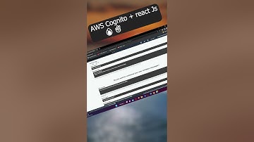 Creating Cognito User Pool using AWS Cognito || Integrating React with AWS 🔥🔥✌️ #shorts