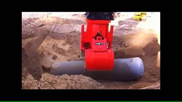 ALLU Transformer Screener Crusher - Pipeline Padding Job Site Automation