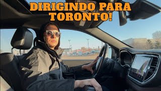Dirigindo no Canadá! Fui até Toronto buscar algumas coisas! 