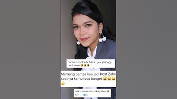 Wowwww Zahra DA 7 is so funny being the host of the Dangdut Academy 7 Indosiar show. You