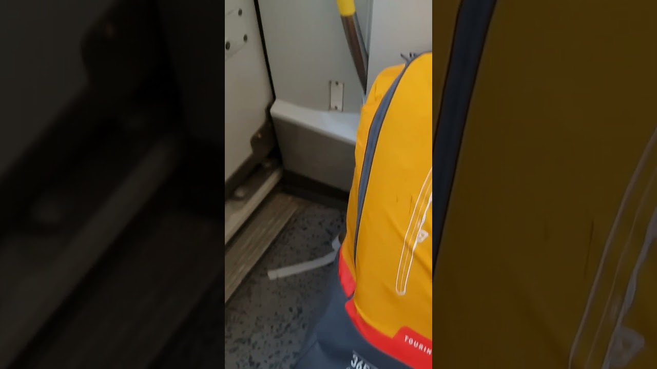 Traveling with Itiwit X100+ 2P inflatable kayak on public transport (commuter train)